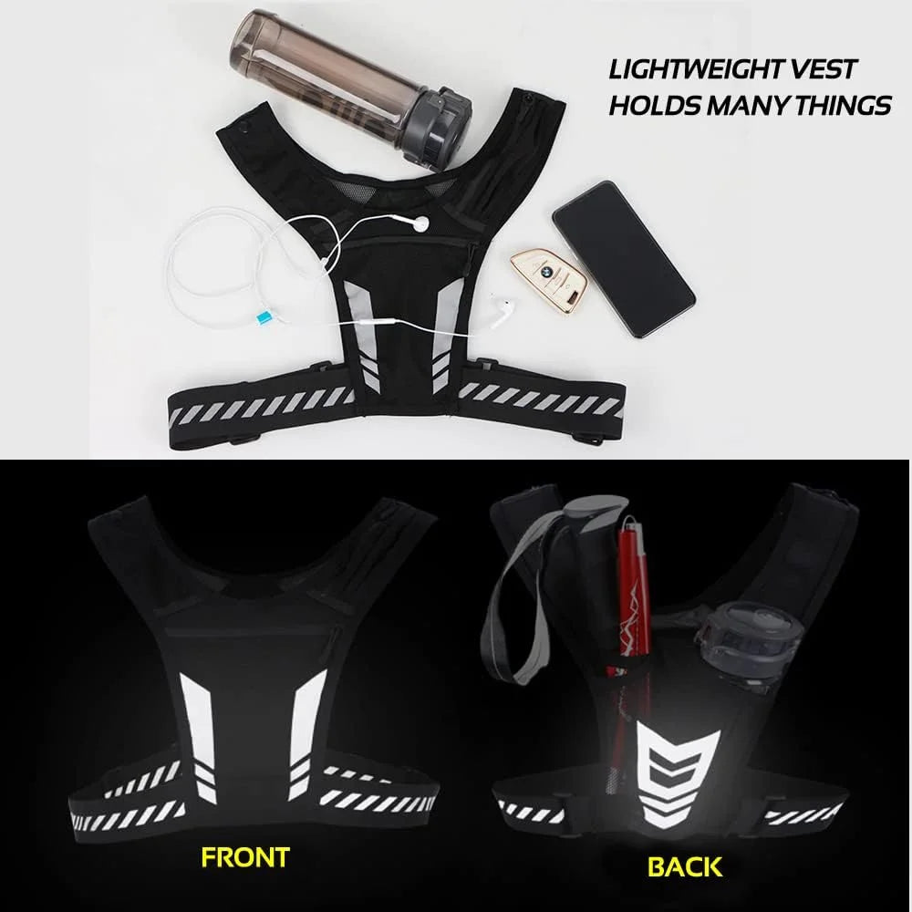 π± Reflective Running Vest Phone Holder β Train Smart, Move Freely!