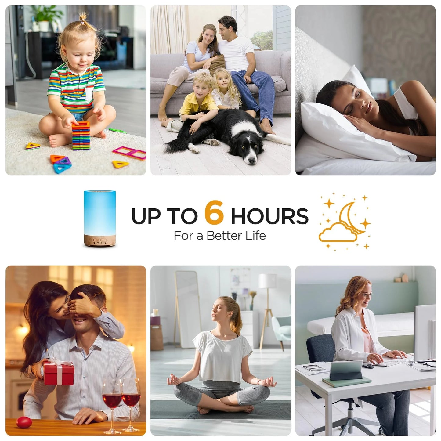 Mini Night Light Essential Oil Diffuser – 3-in-1 Aromatherapy Humidifier with 7 Colors & Timer (150ml)