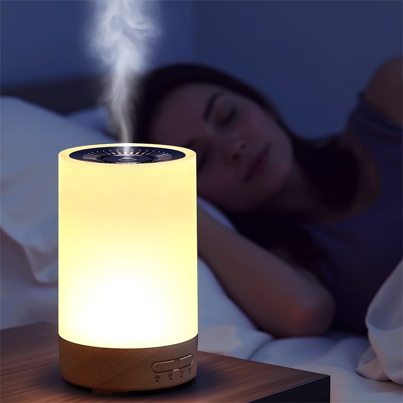 Mini Night Light Essential Oil Diffuser – 3-in-1 Aromatherapy Humidifier with 7 Colors & Timer (150ml)