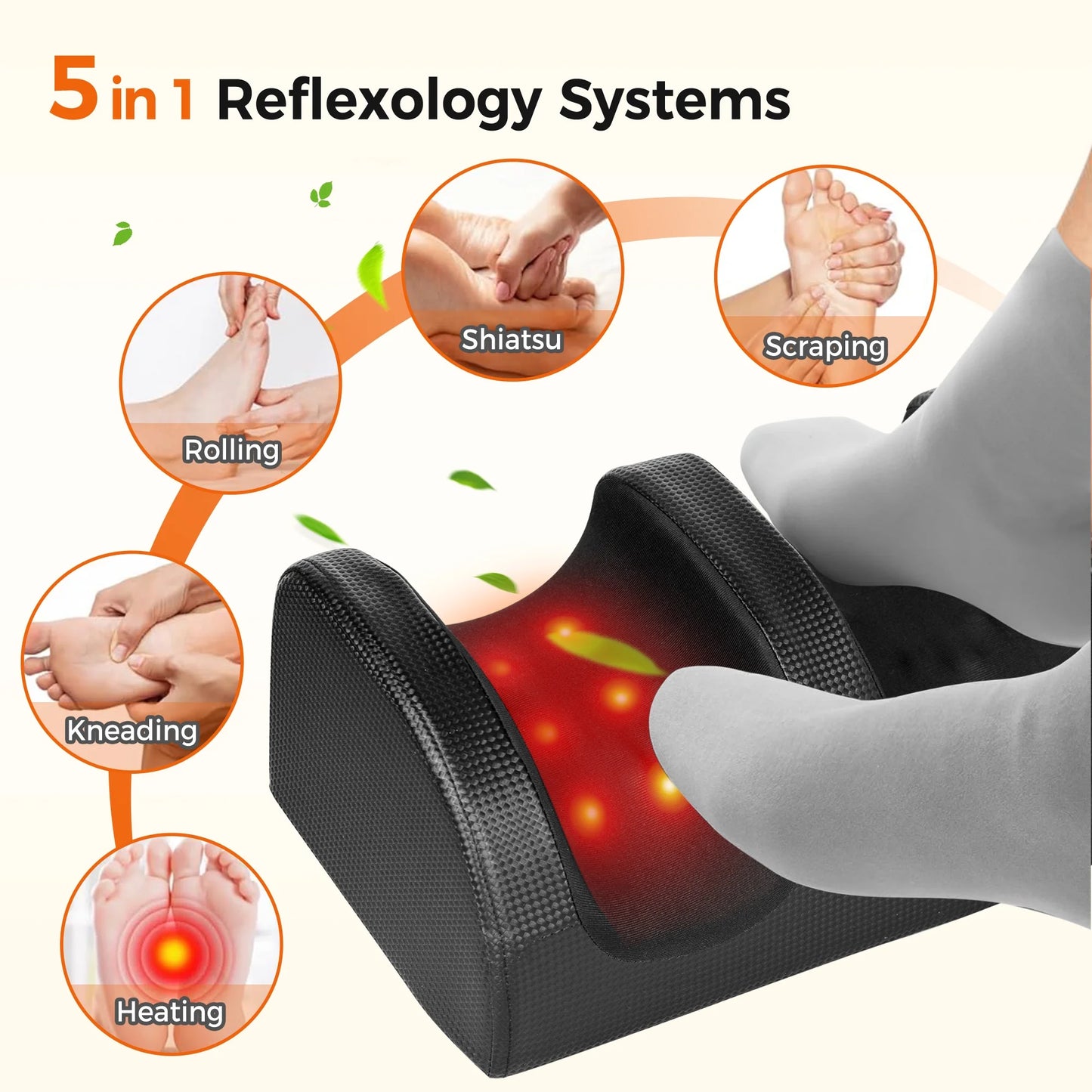 ✨Shiatsu Foot Massager, Foot Spa with Heat 