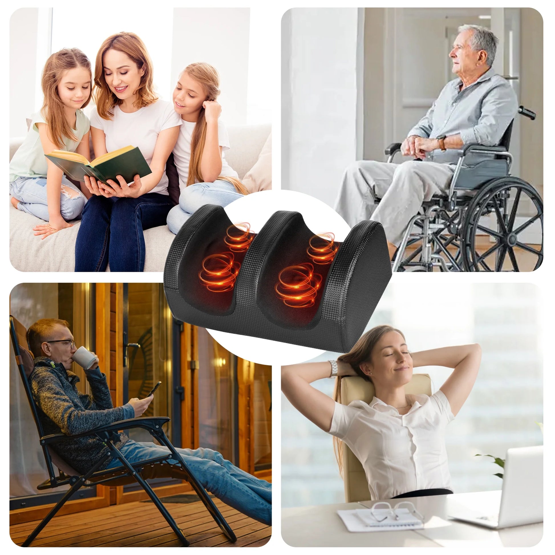 ✨Shiatsu Foot Massager, Foot Spa with Heat 