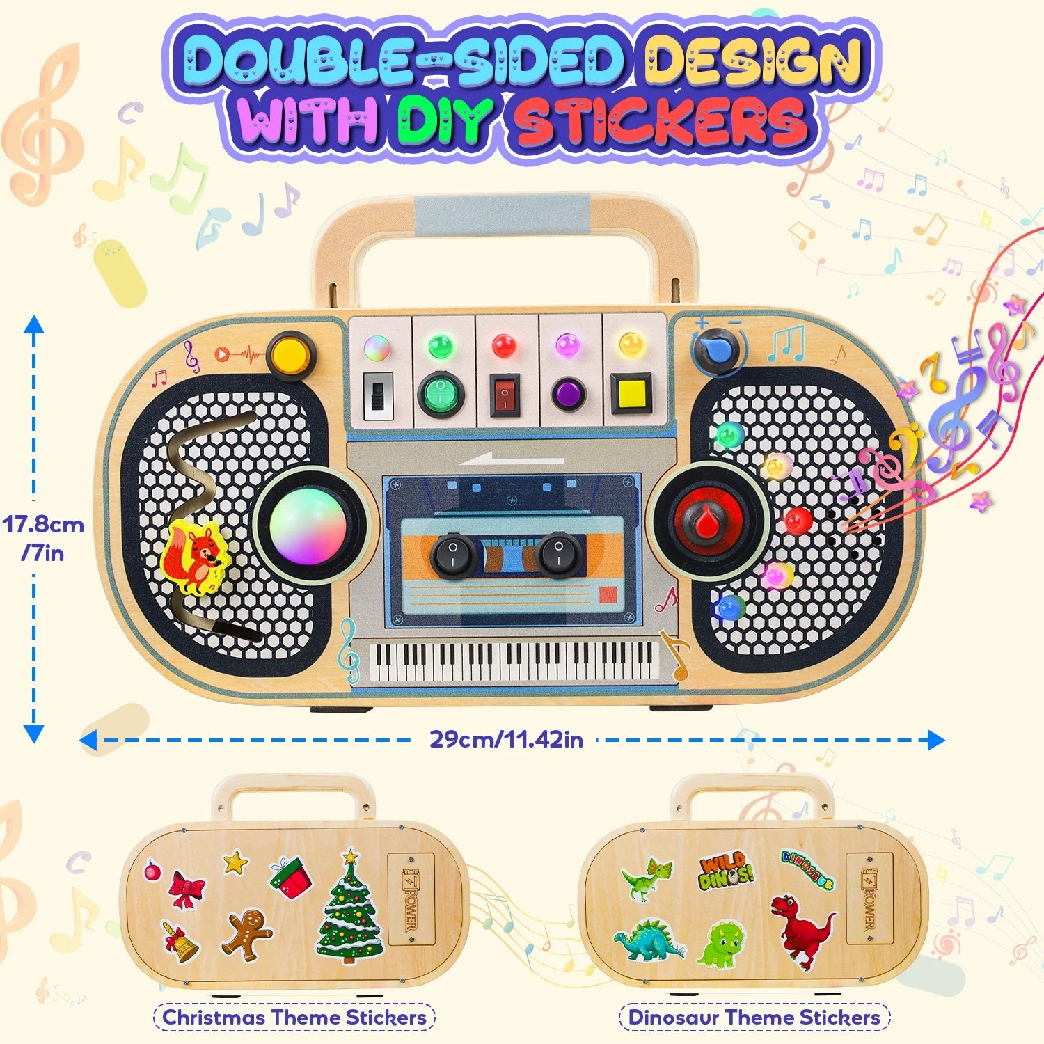 Montessori Wooden Busy Board 