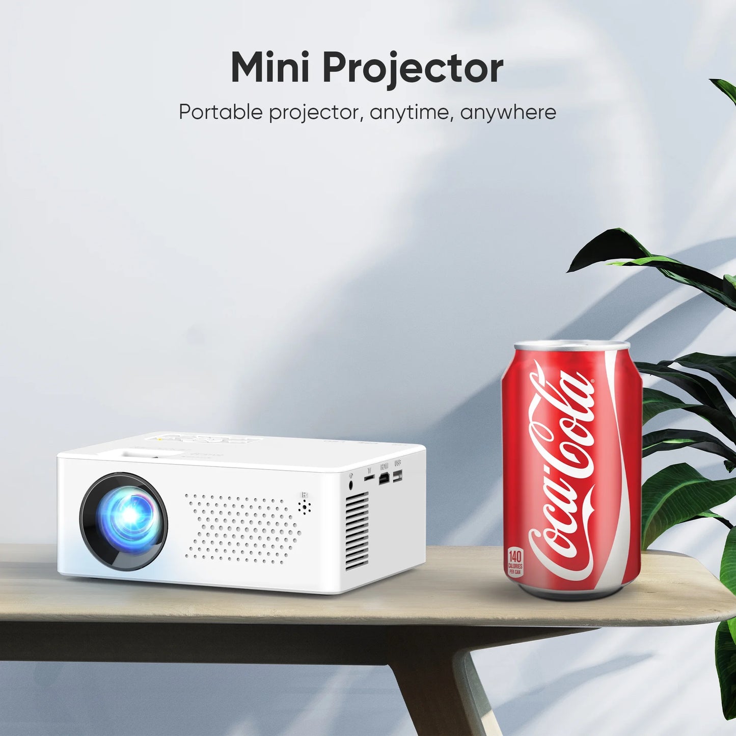Mini Bluetooth Projector with Tripod, 9500LM Full HD 1080P Portable Home Theater Projector ,Support 250"Display