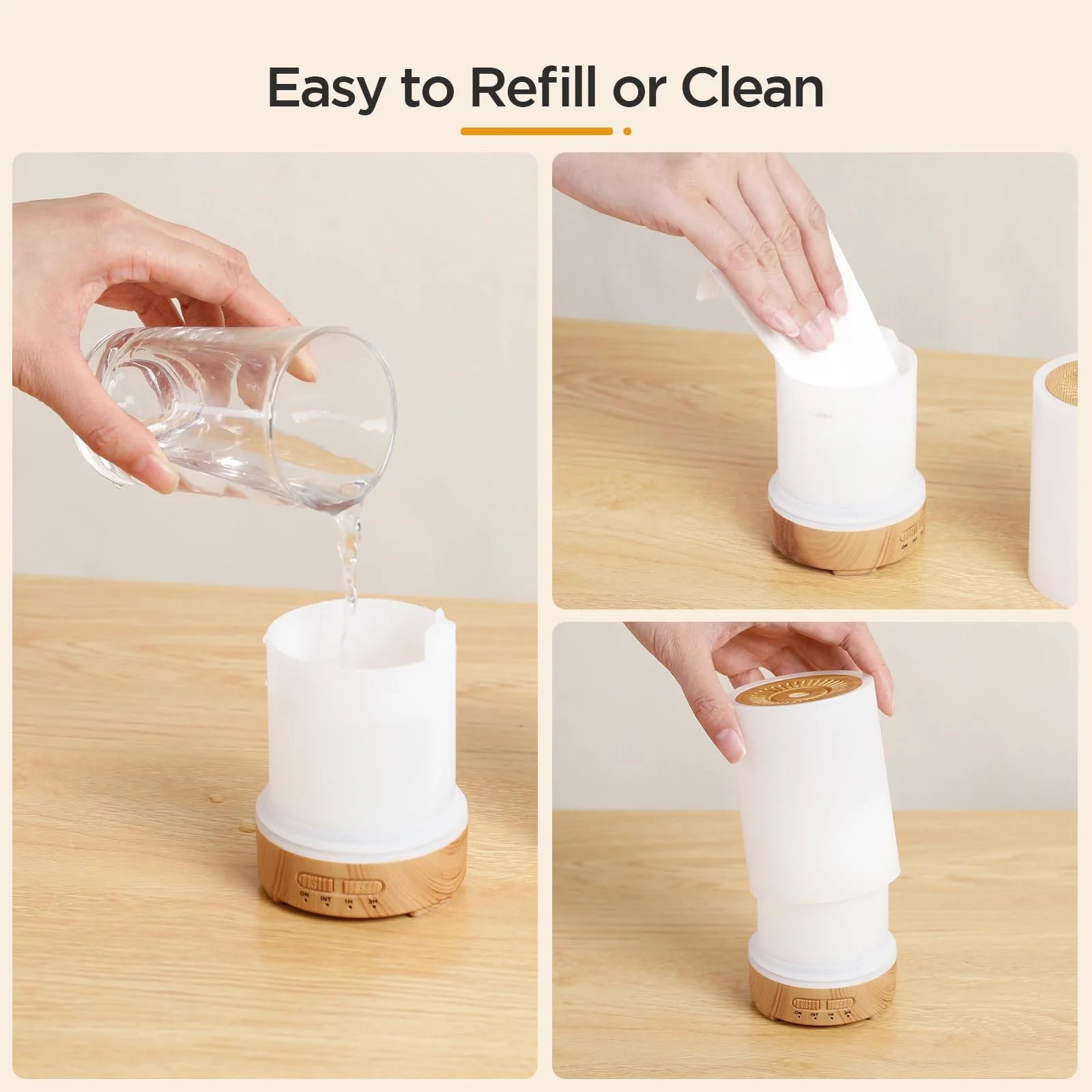 Mini Night Light Essential Oil Diffuser – 3-in-1 Aromatherapy Humidifier with 7 Colors & Timer (150ml)