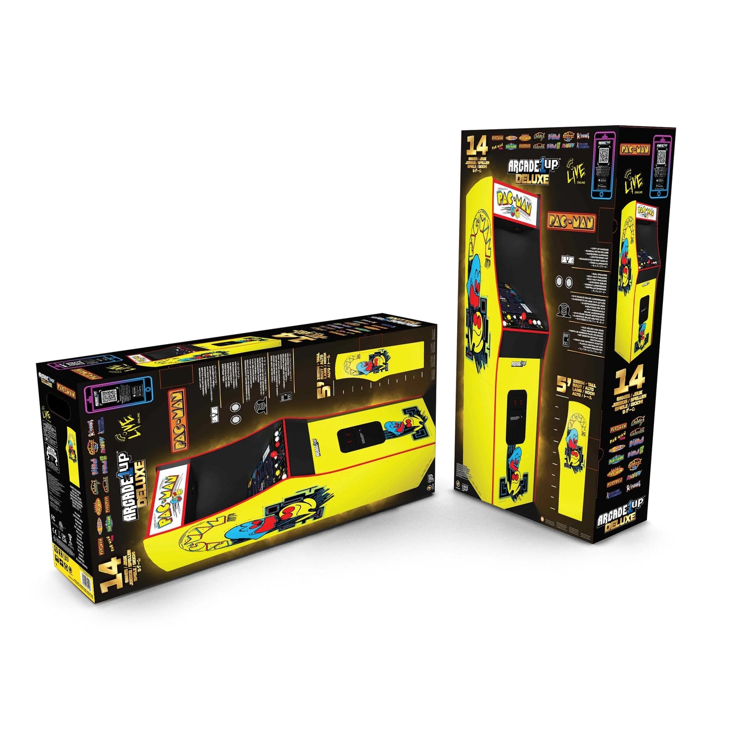 👾 PAC-MAN Deluxe Arcade Cabinet – Relive the Golden Age of Gaming!