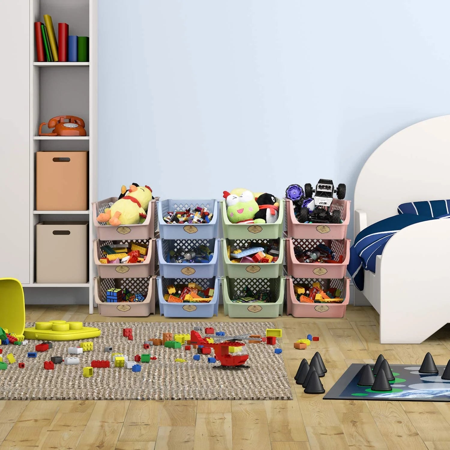 Simplify. Organize. Transform with our Storage Bins Set - 4 units 